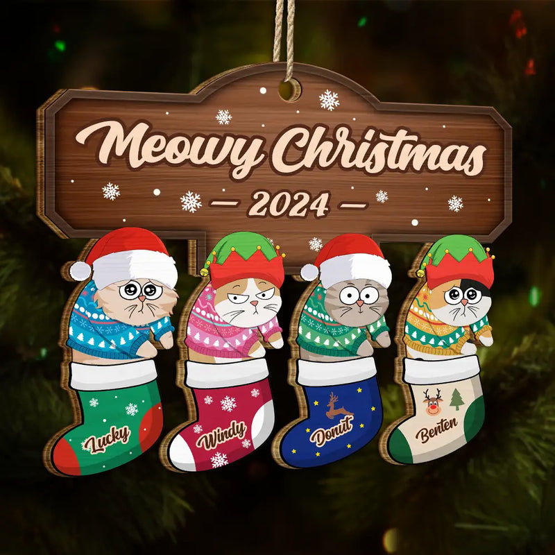 Décoration de Noël en bois découpée personnalisée « Je ne regrette rien » 