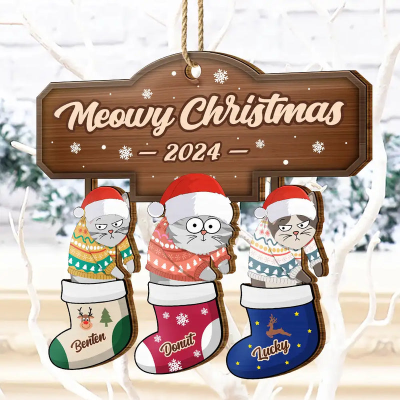 Décoration de Noël en bois découpée personnalisée « Je ne regrette rien » 