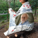 Custom Photo Hug This Blanket Tight - Personalized Fleece Blanket, Sherpa Blanket