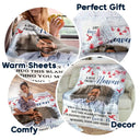 Custom Photo Hug This Blanket Tight - Personalized Fleece Blanket, Sherpa Blanket