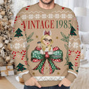 Christmas,Gift For Women,Gift For Yourself - Vintage Christmas - Personalized Unisex Ugly Sweater