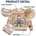 Christmas,Gift For Women,Gift For Yourself - Vintage Christmas - Personalized Unisex Ugly Sweater
