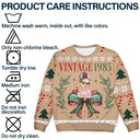 Christmas,Gift For Women,Gift For Yourself - Vintage Christmas - Personalized Unisex Ugly Sweater