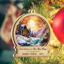 Family - First Christmas In Our New Home - Personalized Suncatcher Ornament