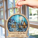 Family - First Christmas In Our New Home - Personalized Suncatcher Ornament