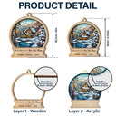 Family - First Christmas In Our New Home - Personalized Suncatcher Ornament