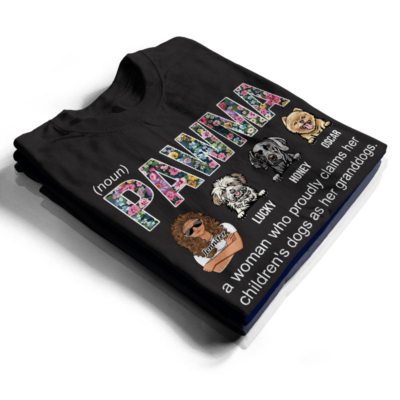 Grandma Mom Pawma - Dog Lover Gift - Personalized Custom T Shirt