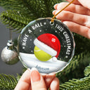 Gift For Yourself, Gift For Kids, Women, Men - Have A Ball This Christmas Kids Sport Ball - Personalized Circle Glass Ornament