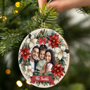 Family - Custom Photo Family - Personalized Custom Shaped Wooden Ornament