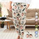 Gift For Grandpa, Gift For Father - Custom Photo Reel Cool Dad Papa - Personalized Pajama Pants