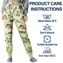 Gift For Grandpa, Gift For Father - Custom Photo Reel Cool Dad Papa - Personalized Pajama Pants