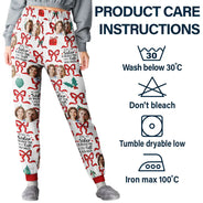 Gift For Sibling - Custom Photo Only Gift You Need - Personalized Pajama Pants