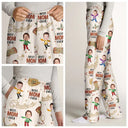 Gift For Father, Gift For Mother - Custom Photo Western Christmas Best Mom Dad - Personalized Pajama Pants