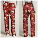 Custom Photo I Woof You I Meow You - Personalized Pajama Pants