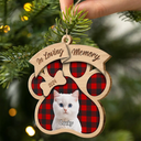 Christmas,Custom Photo,Memorial,Pet Lovers,Sad - Custom Photo In Loving Memory Pet - Personalized Custom Shaped Wooden Ornament