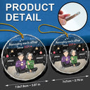 Gift For Couples, Gift For Husband, Gift For Wife, Gift For Boyfriend, Gift For Girlfriend - I'm Yours No Returns Or Refunds Cartoon - Personalized Glass Ornament