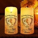 Custom Photo,Family,Memorial,Sad - Custom Photo Memorial You Are The Light - Personalized Flameless LED Candle