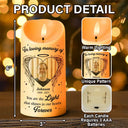 Custom Photo,Family,Memorial,Sad - Custom Photo Memorial You Are The Light - Personalized Flameless LED Candle