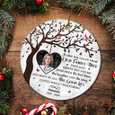 Continue Shopping,Christmas,Memorial,Custom Photo,Sad - Custom Photo Memorial A Limb Has Fallen From Our Family Tree - Personalized Circle Ceramic Ornament