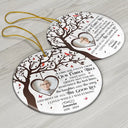 Continue Shopping,Christmas,Memorial,Custom Photo,Sad - Custom Photo Memorial A Limb Has Fallen From Our Family Tree - Personalized Circle Ceramic Ornament