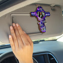 Memorial - Custom Photo God Has You In His Arms - Personalized Custom Shaped Car Visor Clip