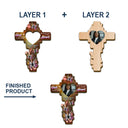 Memorial - Custom Photo God Has You In His Arms - Personalized Custom Shaped Car Visor Clip