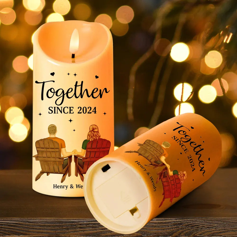 Gift For Couples, Gift For Husband, Gift For Wife, Gift For Boyfriend, Gift For Girlfriend - You & Me We Got This - Personalized Flameless LED Candle