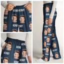 Gift For Couples, Gift For Husband, Gift For Wife, Gift For Boyfriend, Gift For Girlfriend - Custom Photo I Love My Wife Boyfriend - Personalized Pajama Pants