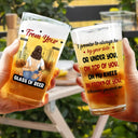 Gift For Couples, Gift For Husband, Gift For Boyfriend - Couple Glass Of Beer Always By Your Side - Personalized Beer Glass