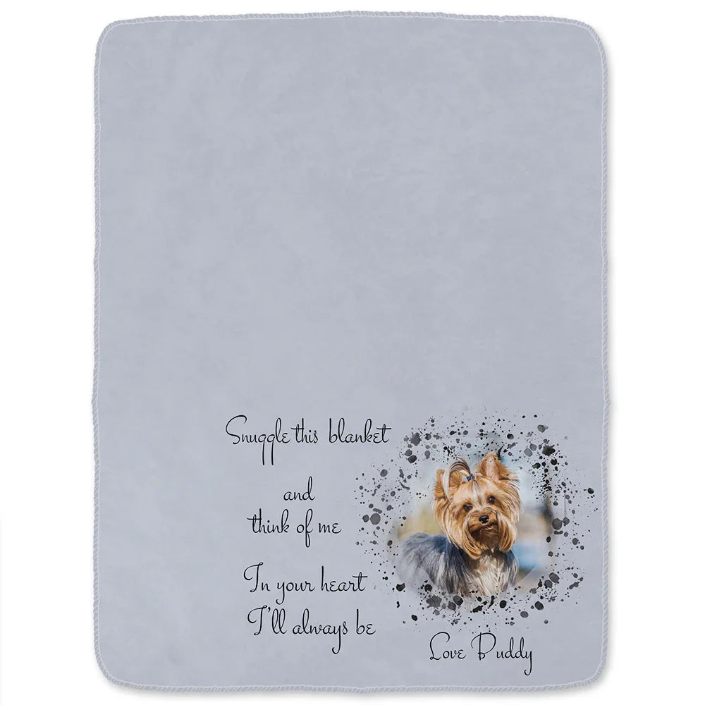 Pet Lovers,Dog Lovers,Cat Lovers,Custom Photo - Custom Photo Snuggle This Blanket - Personalized Fleece Blanket, Sherpa Blanket