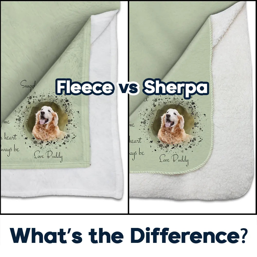 Pet Lovers,Dog Lovers,Cat Lovers,Custom Photo - Custom Photo Snuggle This Blanket - Personalized Fleece Blanket, Sherpa Blanket