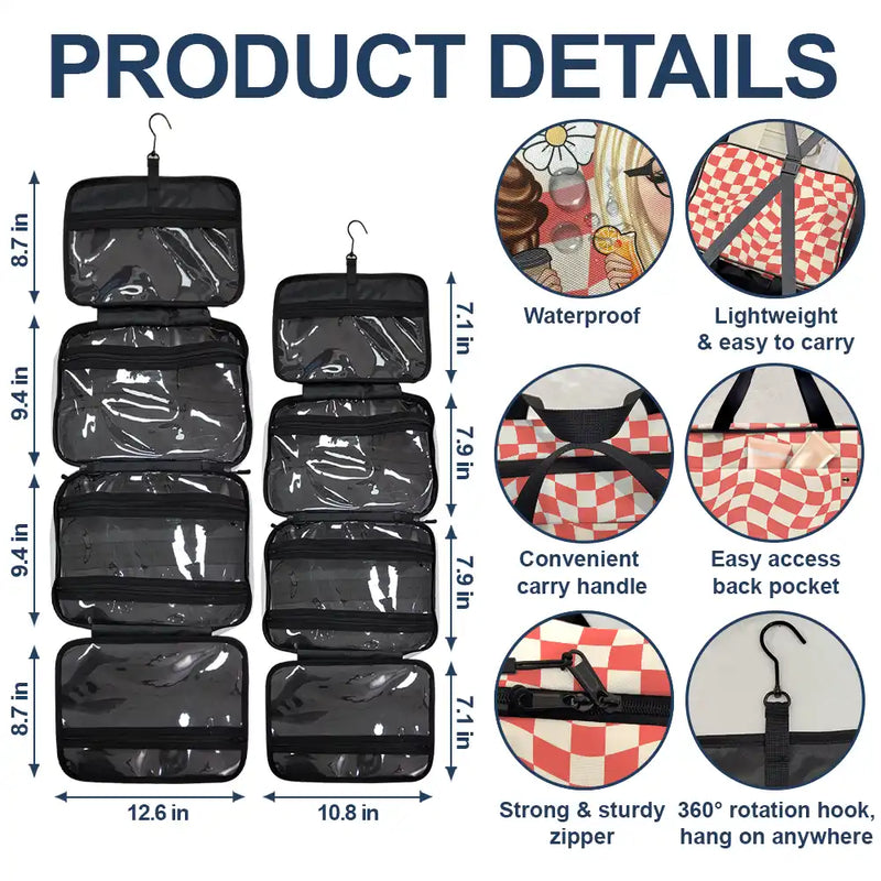 Gift For Bestie,Travel,Funny,Best friends' Hobby - Girls Trip Survival Kit - Personalized Toiletry Bag