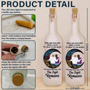 Gift For Couples,Gift For Husband,Gift For Wife,Gift For Boyfriend,Gift For Girlfriend,Gift For Mother,Gift For Father,Gift For Daughter,Gift For Son,Gift For Sibling,Gift For Sisters,Gift For Brothers,Memorial - The Light Remains - Personalized Bottle Light
