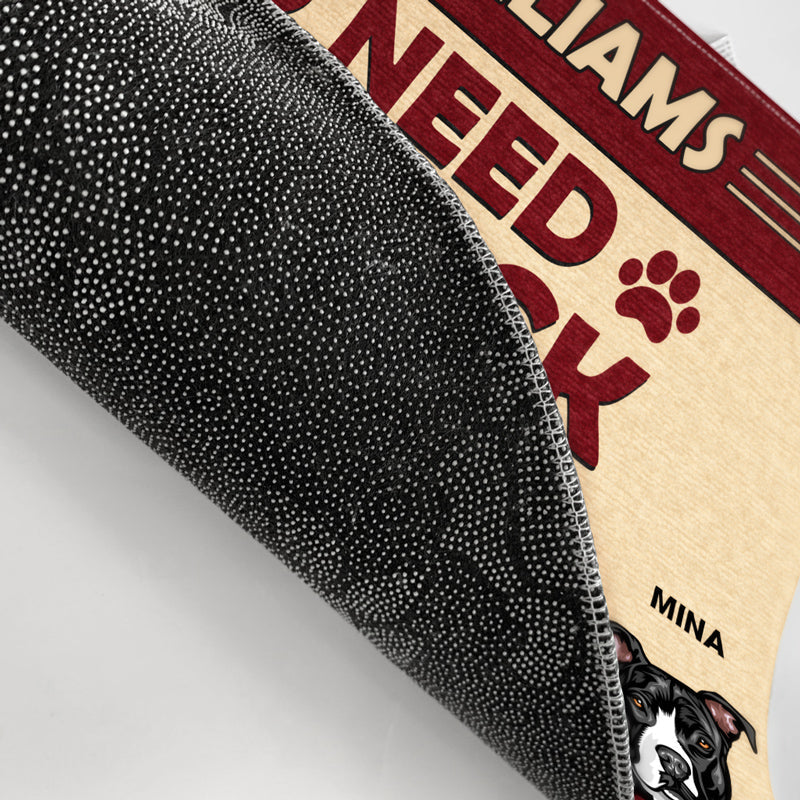 No Need To Knock - Dog Lover Gift - Personalized Custom Doormat