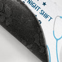 Infirmière de nuit endormie - Cadeau pour infirmière - Paillasson personnalisé