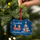 Mes petits-enfants illuminent mon Noël ! Cadeau de Noël pour grands-parents ! Décoration personnalisée en aluminium