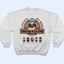 Losing My Mind One Kid At A Time - Family Gifts - Personalized Custom T Shirt