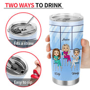 Nurse Chibi Same People Made Us Friends - Gift For BFF, Colleague - Personalized Custom Tumbler