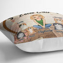 Cat Mom Just A Girl - Gift For Cat Lovers - Personalized Custom Pillow
