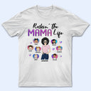Family Rockin' The Mama Life - Mother Gift - Personalized Custom T Shirt