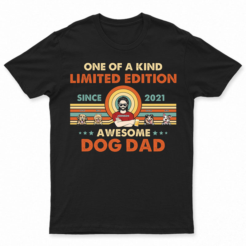 Édition limitée « Super papa chien » - Cadeau pour amoureux des chiens - T-shirt personnalisé