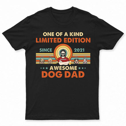 Édition limitée « Super papa chien » - Cadeau pour amoureux des chiens - T-shirt personnalisé