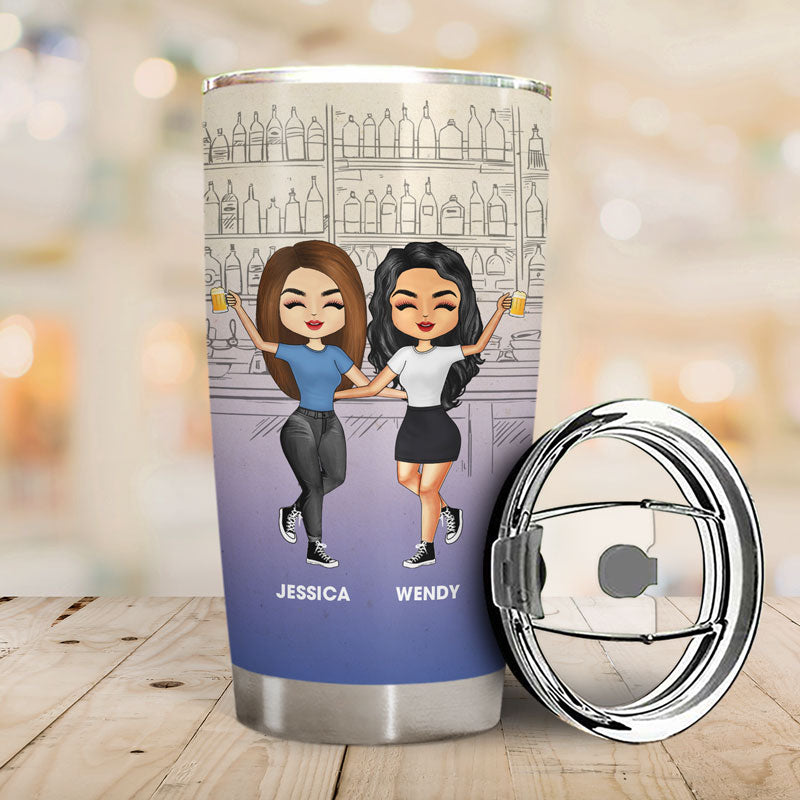 Friendship Trouble When We're Together - Gift For Bestie - Personalized Custom Tumbler