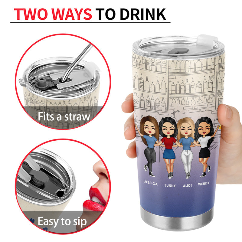 Friendship Trouble When We're Together - Gift For Bestie - Personalized Custom Tumbler