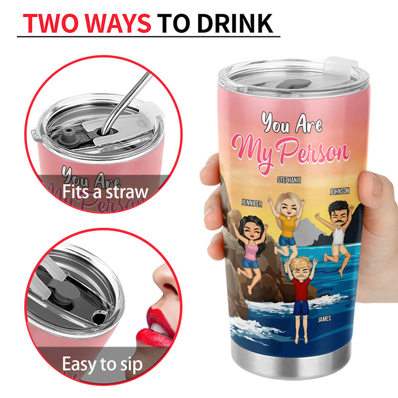 Best Friends This Is Us A Little Bit Of Crazy Friendship - Gift For Bestie - Personalized Custom Tumbler