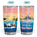 Best Friends This Is Us A Little Bit Of Crazy Friendship - Gift For Bestie - Personalized Custom Tumbler