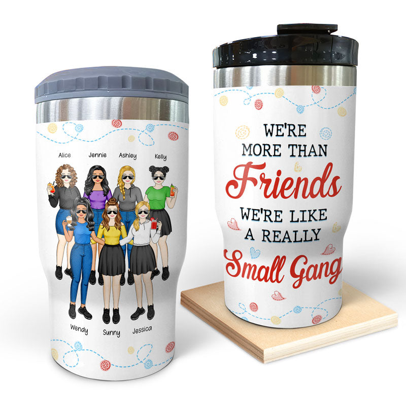 We're More Than Friends - Gift For Bestie - Personalized Custom Triple 3 In 1 Can Cooler