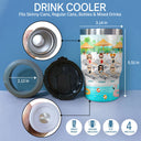 Bestie Swimming Pool The Girls Are Drinking - Personalized Custom Triple 3 In 1 Can Cooler