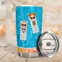 Bestie Swimming Pool The Memories Will Last Forever - Personalized Custom Tumbler