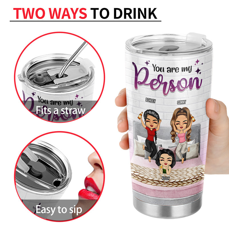 Best Friends Are The Sisters We Choose For Ourselves - Gift For Bestie - Personalized Custom Tumbler